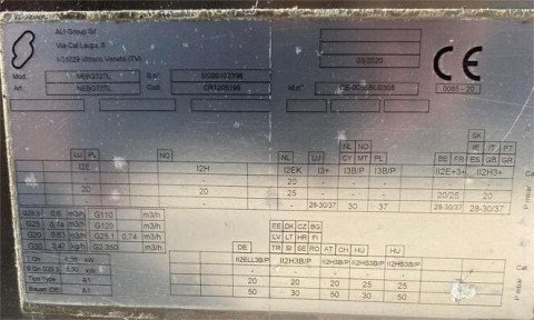 Πλατό Αερίου Επιτραπέζιο Μονό 40x76x38Cm SILKO Μεταχειρισμένο